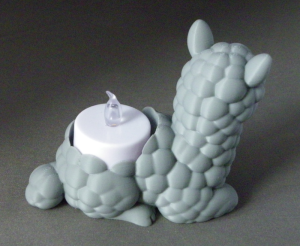 3D Prints - Alpaca Theelichthouder 1 - (Meerdere Kleuren Mogelijk)